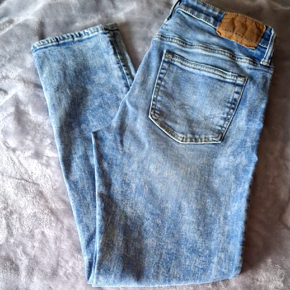 American Eagle Men's Light Blue Jeans